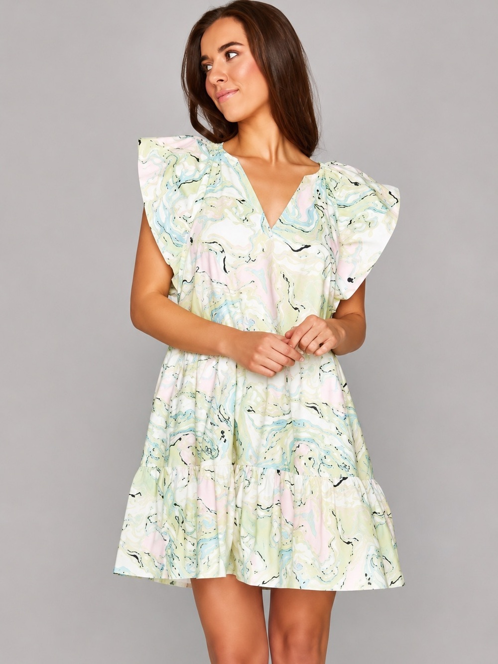 Buddy Love Ronnie Pastel print dress